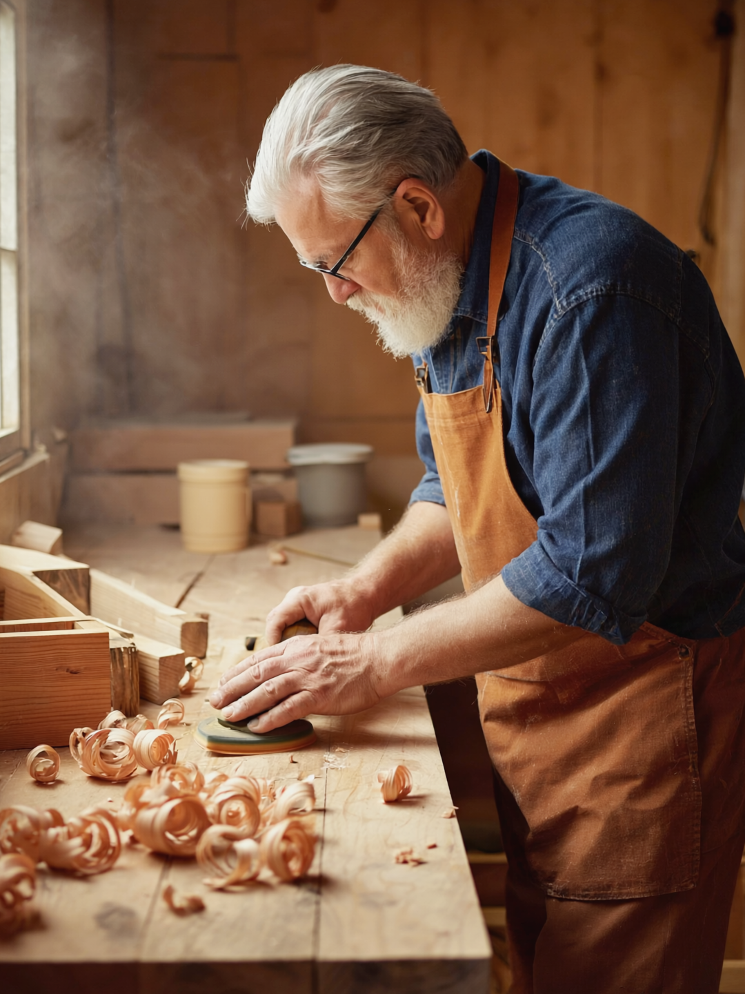 Veteran-owned business owner at work